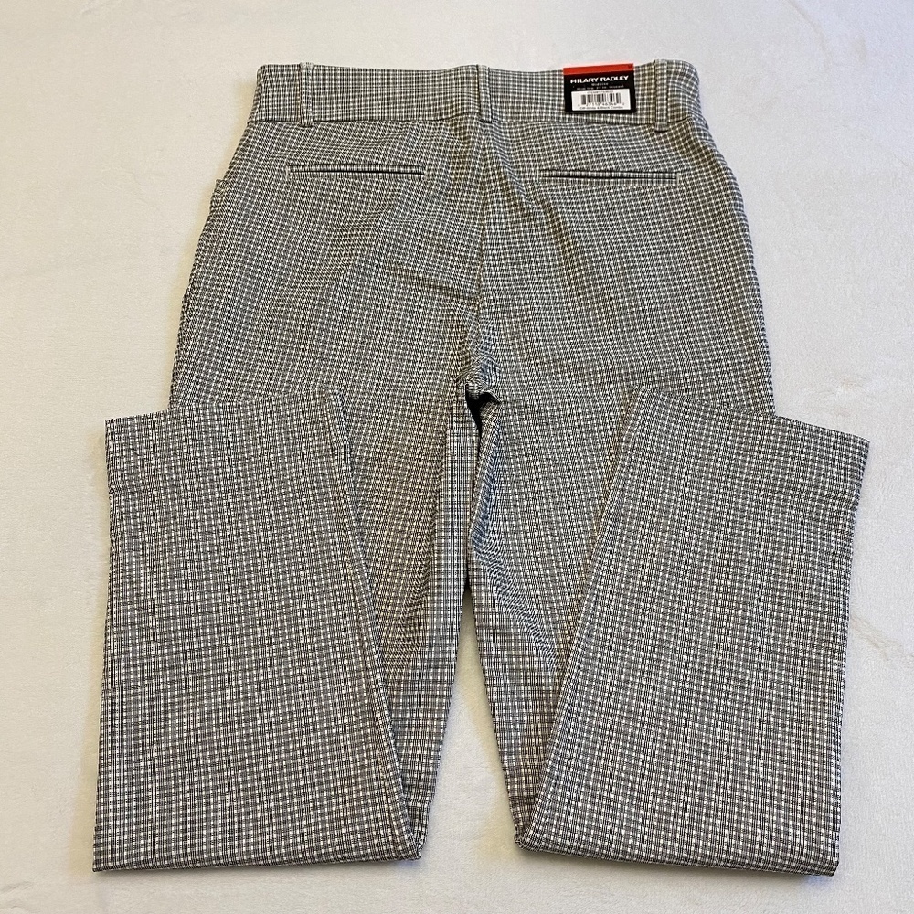 Hilary Radley Pull-On Ankle Pant, Slim, Pockets, Gray/White/Black, Medium, NWT - Picture 10 of 16